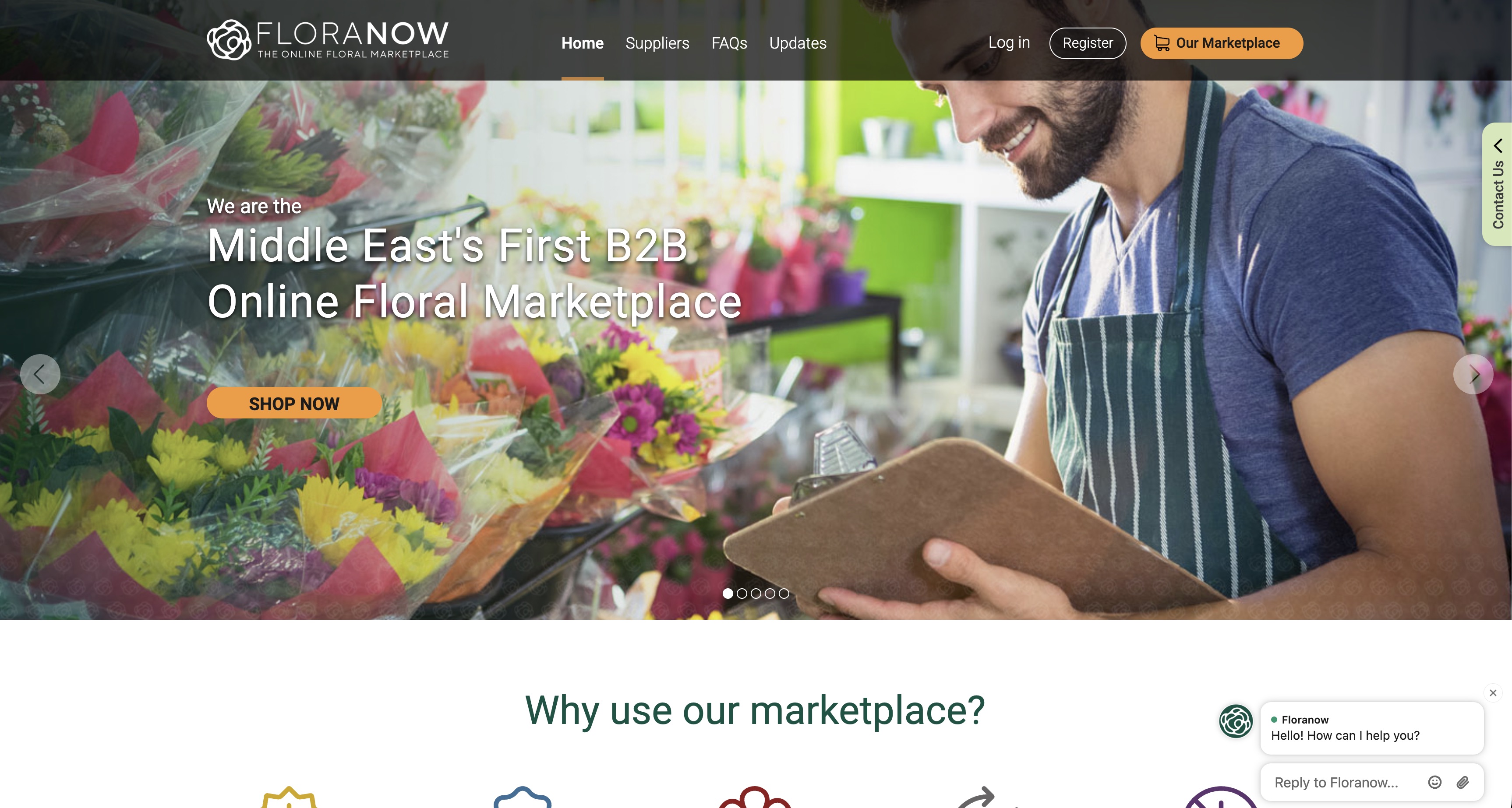 Floranow home page